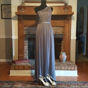 Steel Grey bridesmaid/prom dress